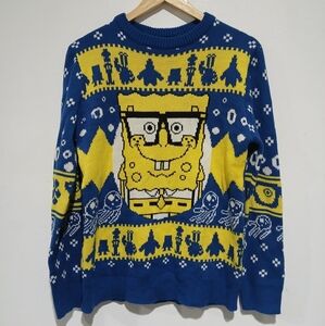 Nickelodeon SpongeBob SquarePants Ugly Christmas Sweater Unisex Size: M